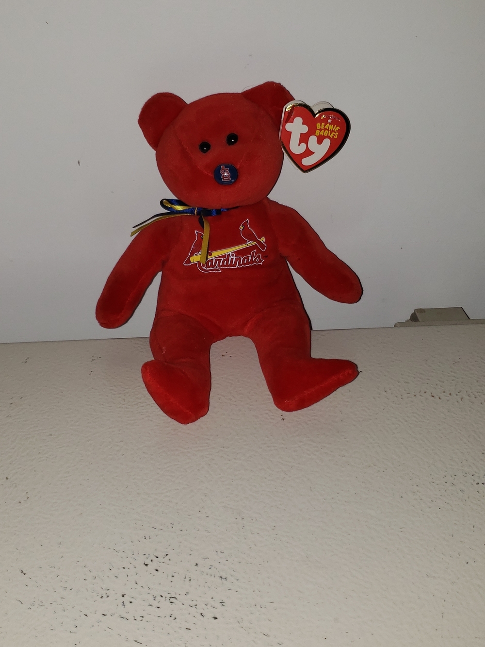 Ty Beanie Babies St. Louis Cardinals Red Teddy Bear Plush